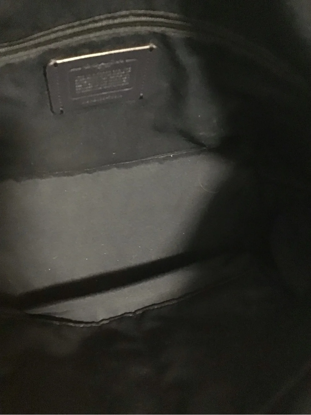 Coach Slate Blue Leather Zip-Top Tote can fit laptop 13”